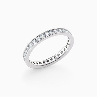 The Aurie classic lab grown diamond wedding band, hand-crafted in Brisbane