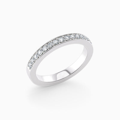 The Martine grain set lab grown diamond wedding band, hand-crafted in Brisbane