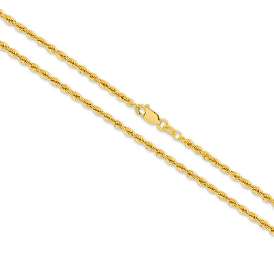 Calista Hollow Diamond Cut Rope Bracelet 2.75mm