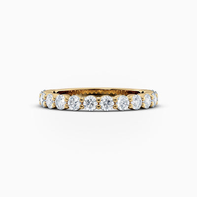 The Thomasina half set lab grown diamond wedding band, hand-crafted in Brisbane