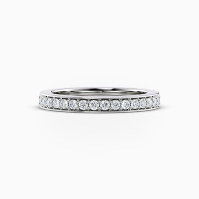 The Martine grain set lab grown diamond wedding band, hand-crafted in Brisbane