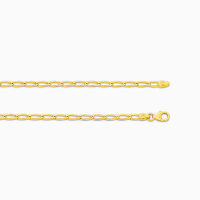 Clara Diamond Cut Flat Curb Long Chain 2.80mm