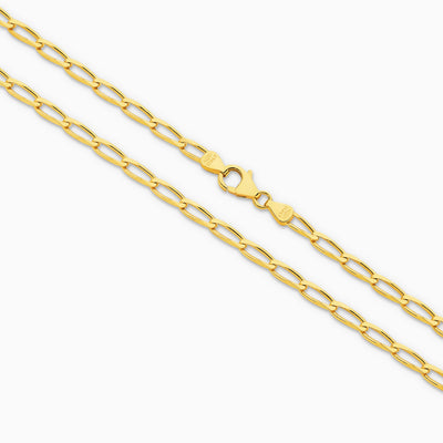 Clara Diamond Cut Flat Curb Long Chain 3.6mm