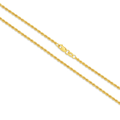 Calista Hollow Diamond Cut Rope Bracelet 2.2mm