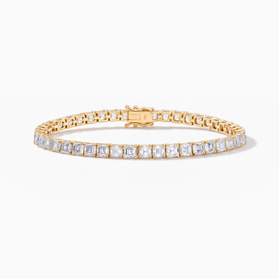 Serena Asscher Cut Lab-Grown Diamond Tennis Bracelet (11.00ct TW)
