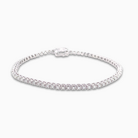 18ct White Gold 1.90ct Tennis Bracelet