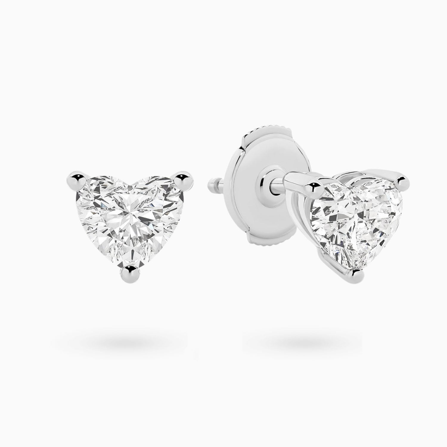 2 Carat Julia Heart Stud