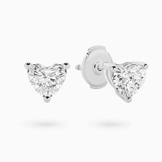 2 Carat Julia Heart Stud