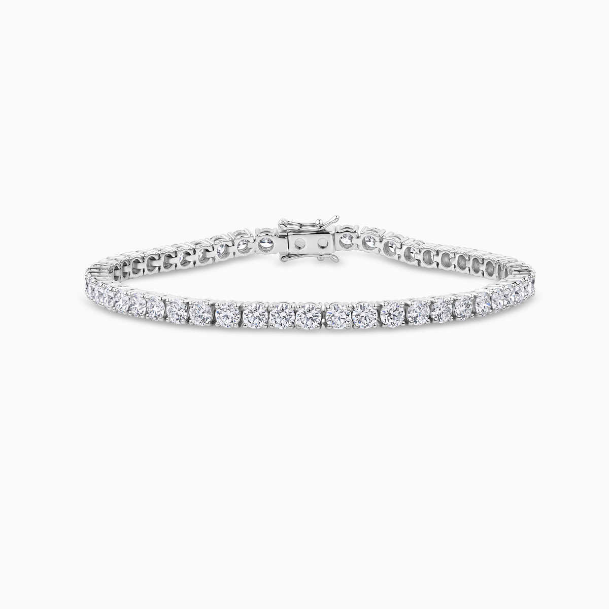 Serena Round Cut Lab-Grown Diamond Tennis Bracelet (From 3ct TW)