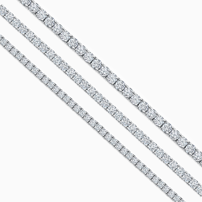 Serena Round Cut Lab-Grown Diamond Tennis Bracelet (From 3ct TW)
