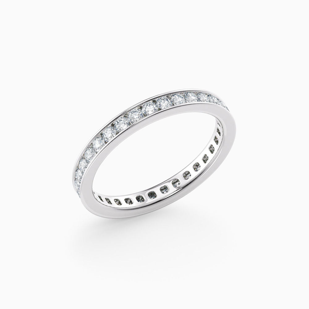 The Aurie classic lab grown diamond wedding band, hand-crafted in Brisbane