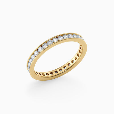 The Aurie classic lab grown diamond wedding band, hand-crafted in Brisbane