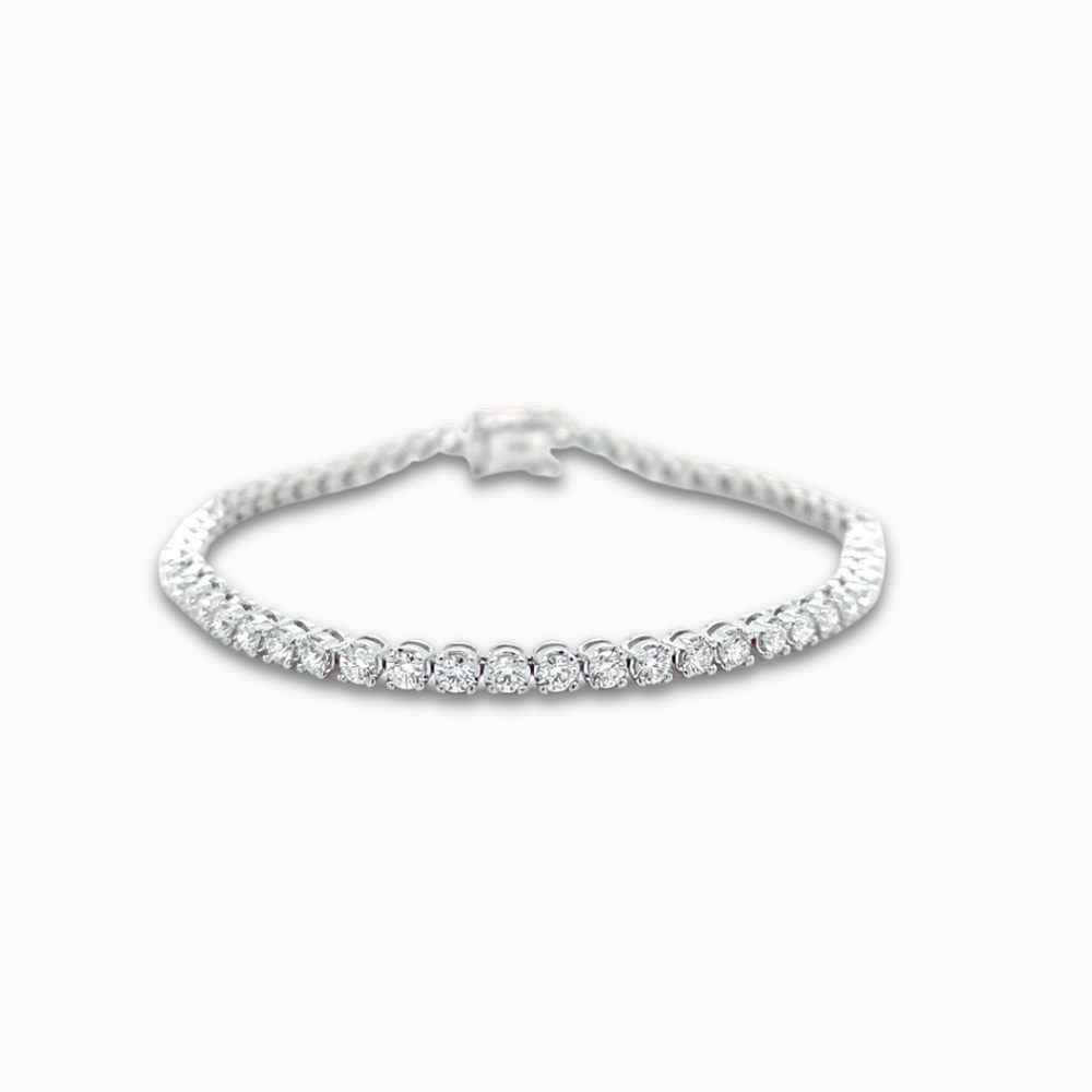 18ct White Gold 3.30ct Tennis Bracelet