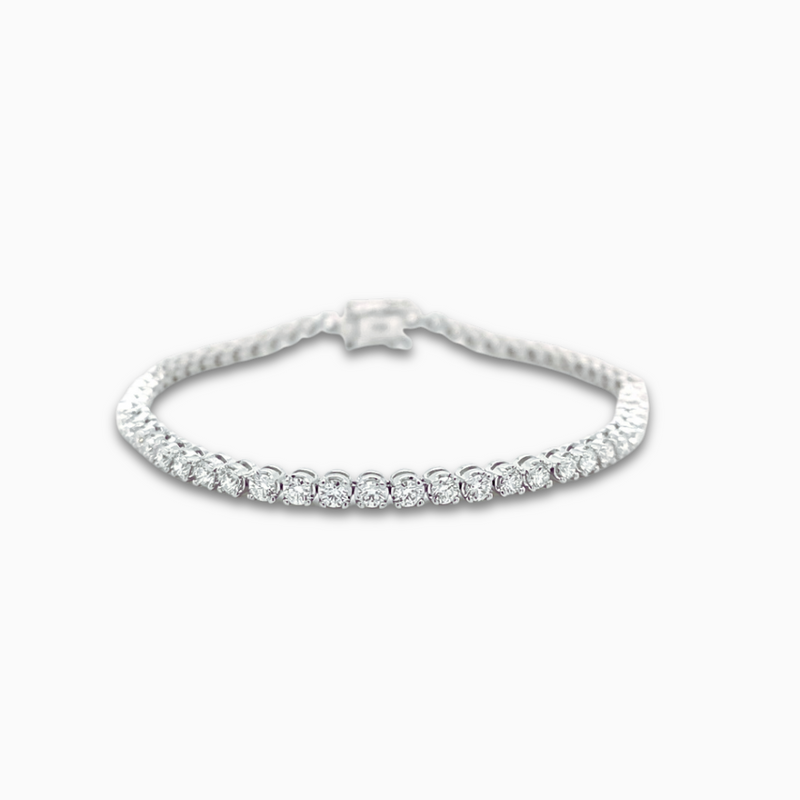 18ct White Gold 3.30ct Tennis Bracelet