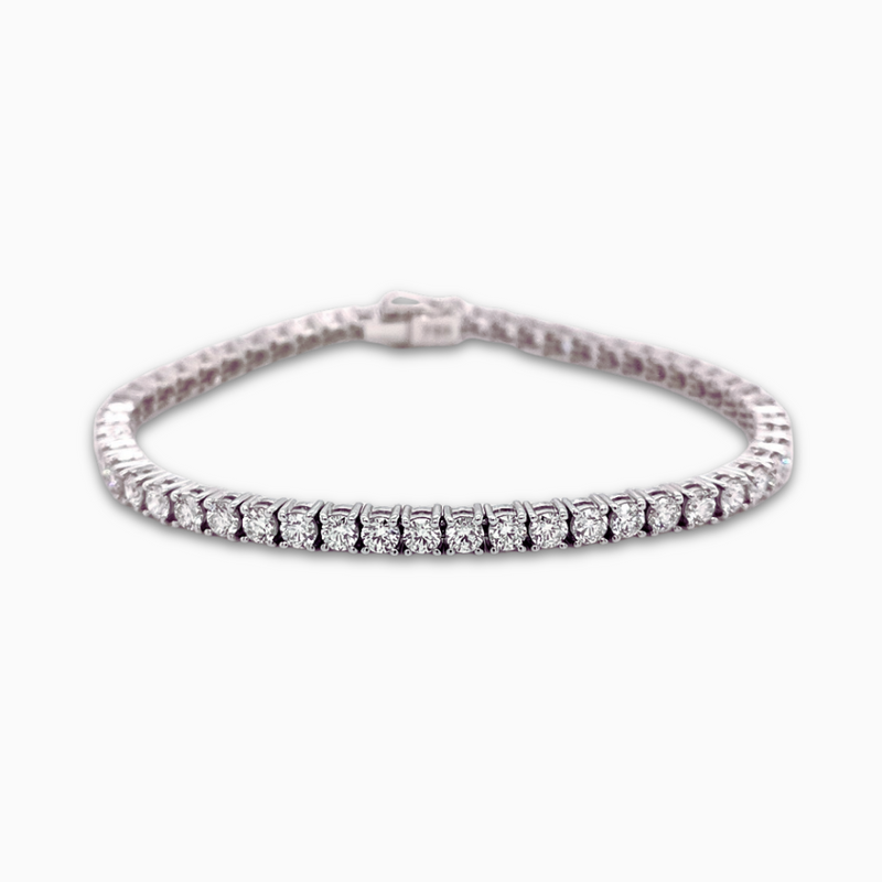 18ct White Gold 6.20ct Tennis Bracelet