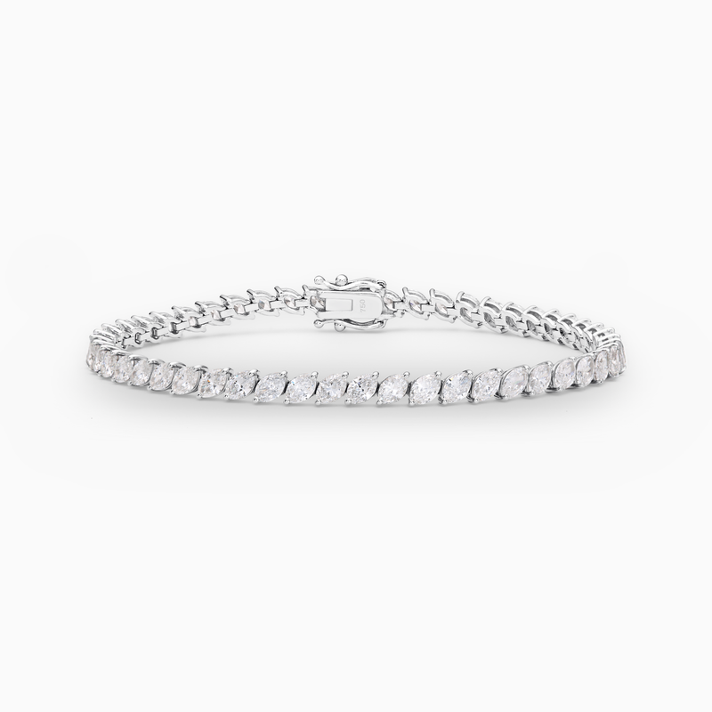 Serena Marquise Cut Lab-Grown Diamond Tennis Bracelet (6.20ct TW)