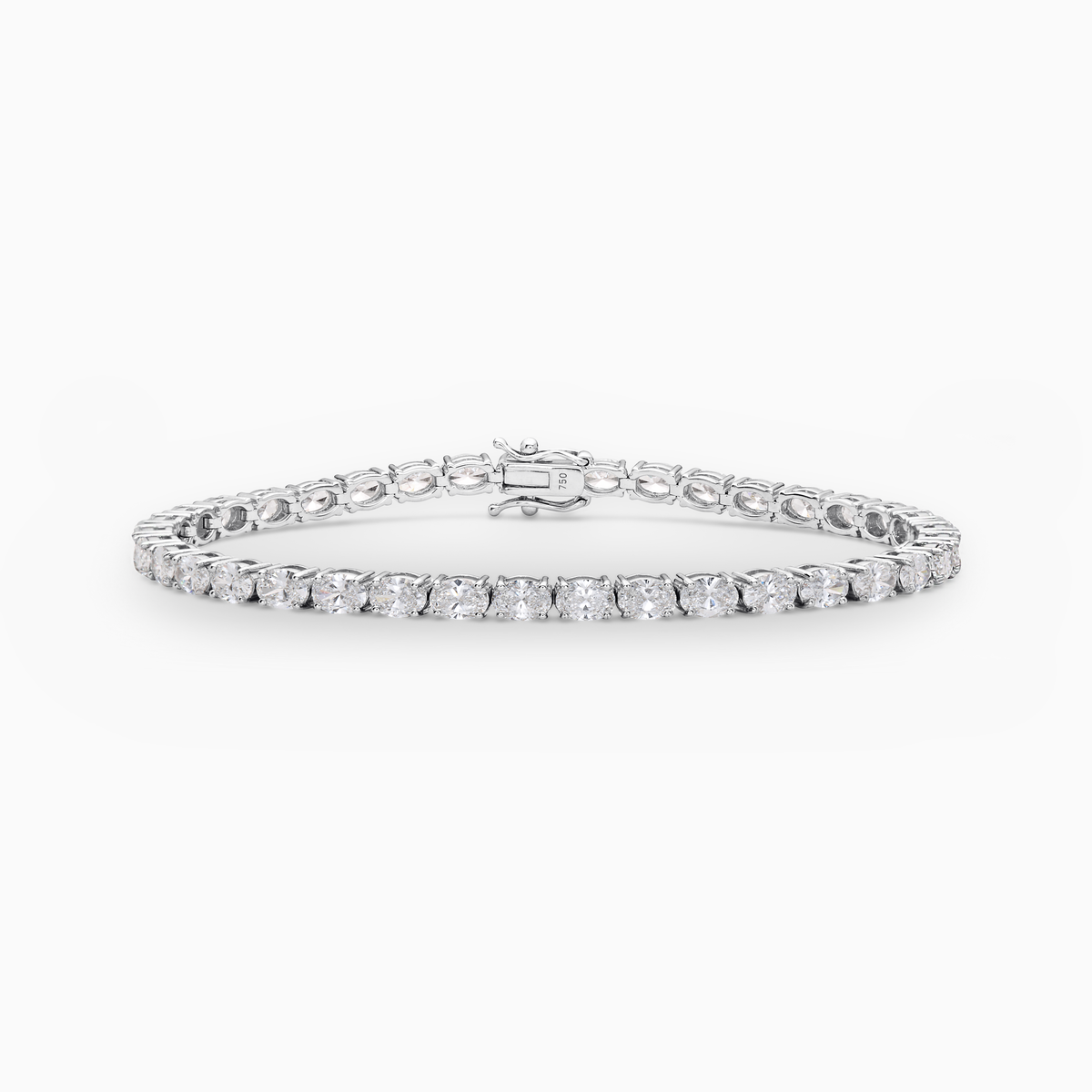 Serena Oval Cut East-West Lab-Grown Diamond Tennis Bracelet (7.50ct TW)