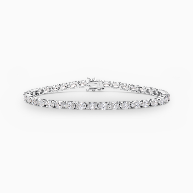 Serena Oval Cut East-West Lab-Grown Diamond Tennis Bracelet (7.50ct TW)