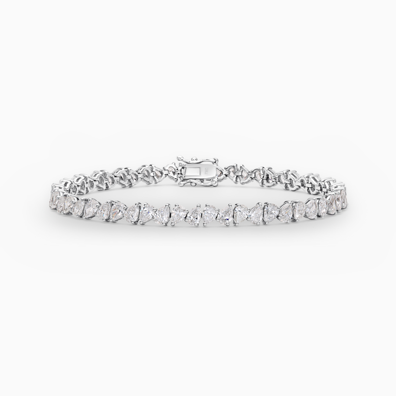 Serena Pear Cut Lab-Grown Diamond Tennis Bracelet (7.50ct TW)