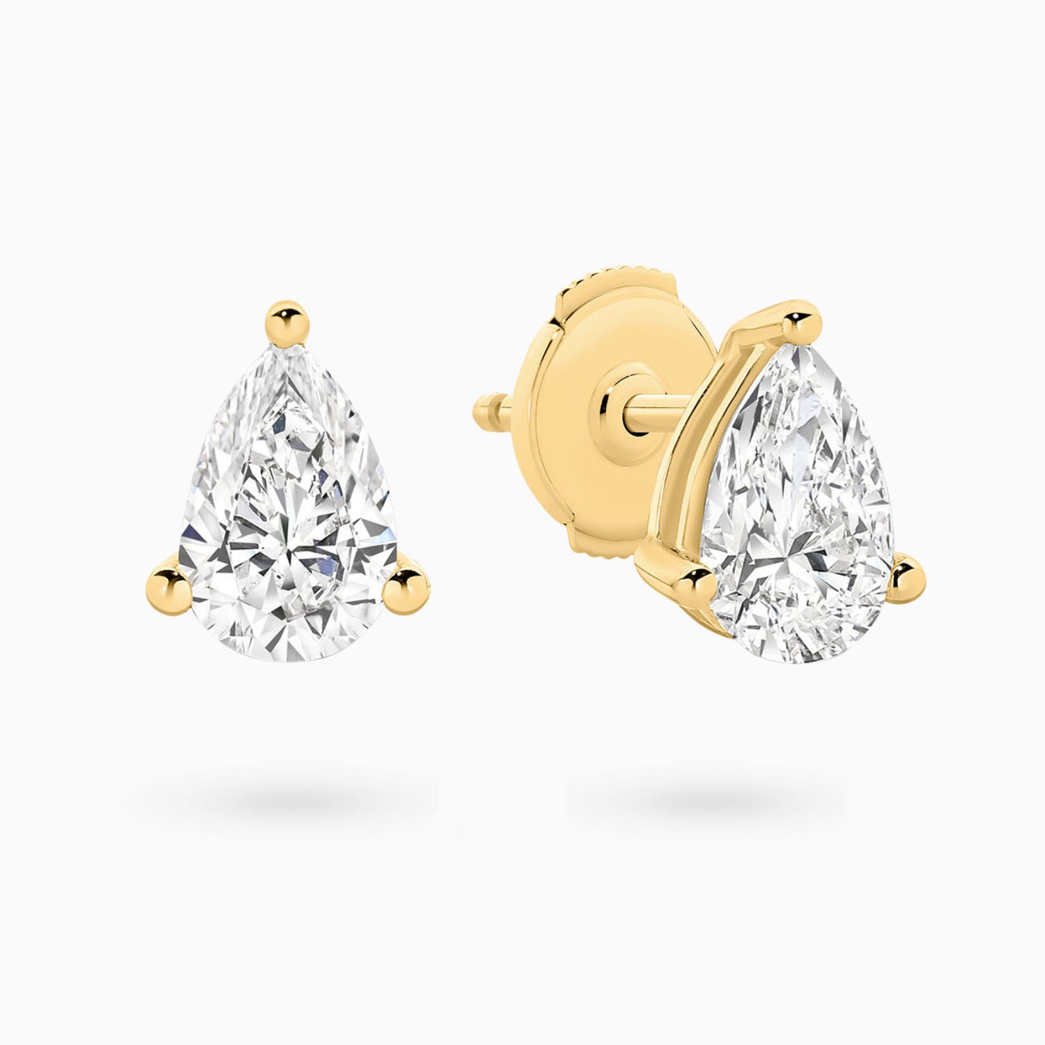 2 Carat Julia Pear Stud