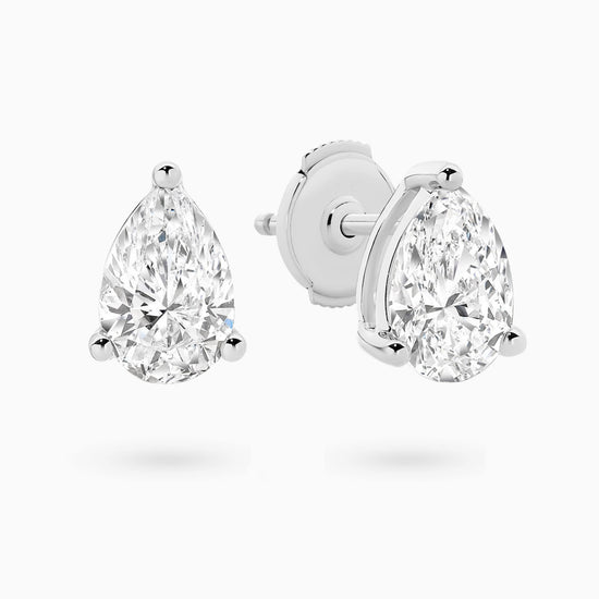 2 Carat Julia Pear Stud