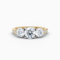 Adelle Three Stone Round