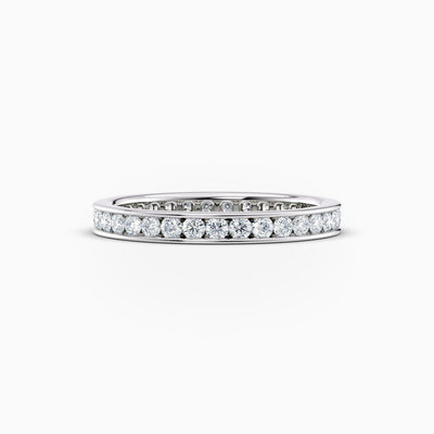 The Aurie classic lab grown diamond wedding band, hand-crafted in Brisbane