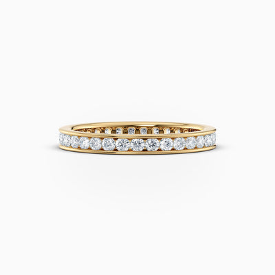 The Aurie classic lab grown diamond wedding band, hand-crafted in Brisbane