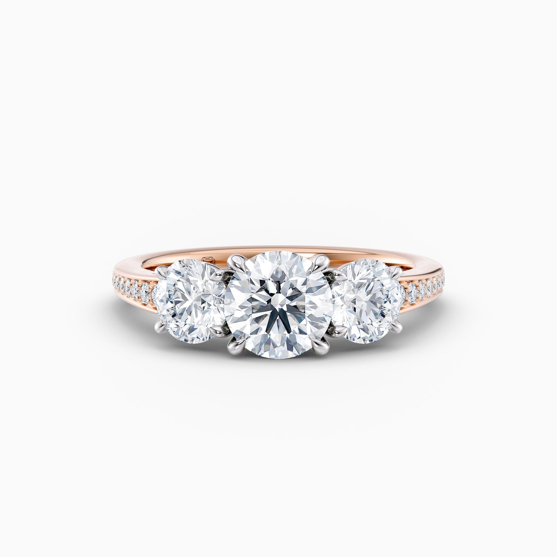 Adelle Three Stone Round
