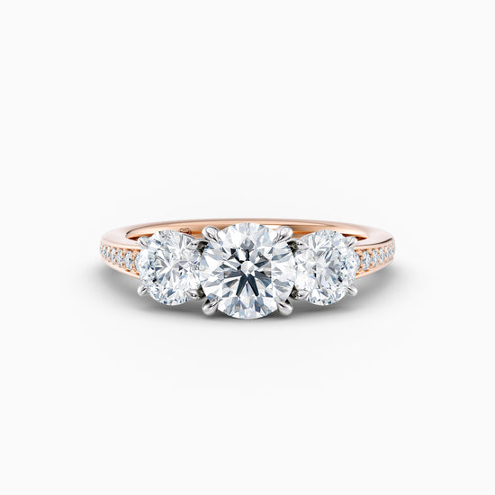 Adelle Three Stone Round