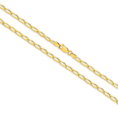 Clara Diamond Cut Flat Curb Long Bracelet 2.80mm