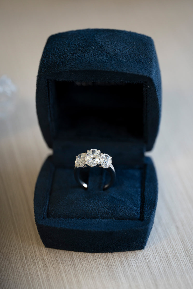 Kellie & Darcy — custom engagement ring by Orlaithea Brisbane