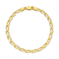 Clara Diamond Cut Flat Curb Long Bracelet 3.6mm
