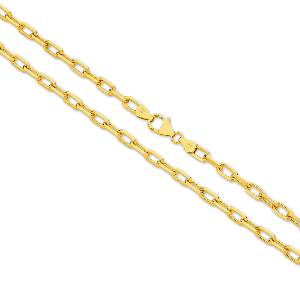 Celine Diamond Cut Paperclip Chain 3.75mm