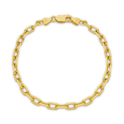 Celine Diamond Cut Paperclip Bracelet 3.75mm