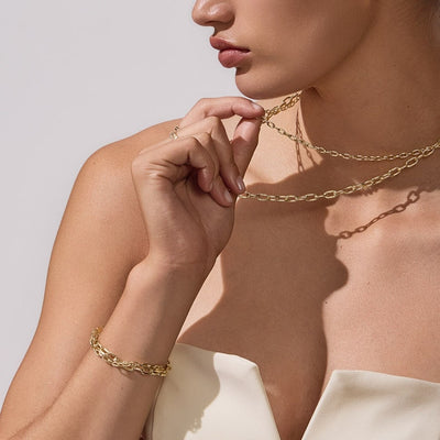 Celeste Paperclip Bracelet 3.60mm