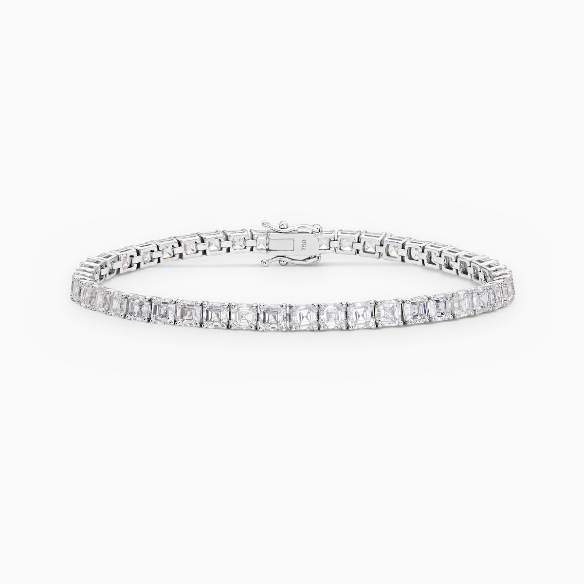 Serena Asscher Cut Lab-Grown Diamond Tennis Bracelet (11.00ct TW)
