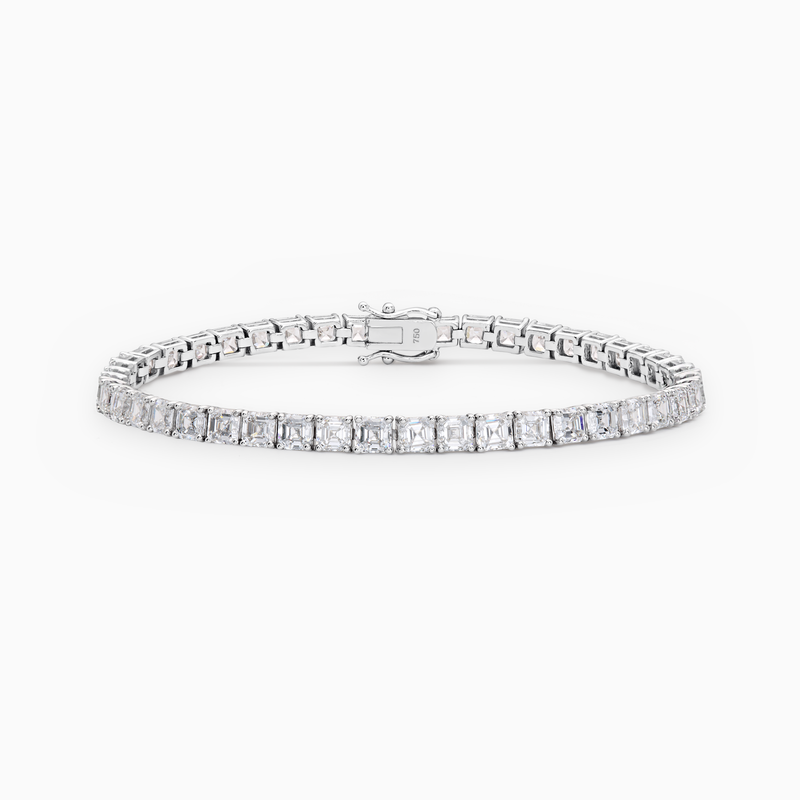 Serena Asscher Cut Lab-Grown Diamond Tennis Bracelet (11.00ct TW)