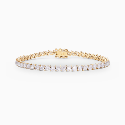 Serena Marquise Cut Lab-Grown Diamond Tennis Bracelet (6.20ct TW)