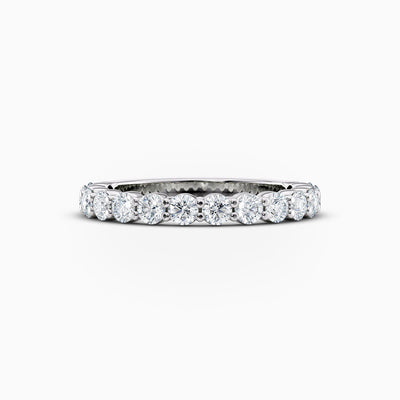 The Thomasina half set lab grown diamond wedding band, hand-crafted in Brisbane